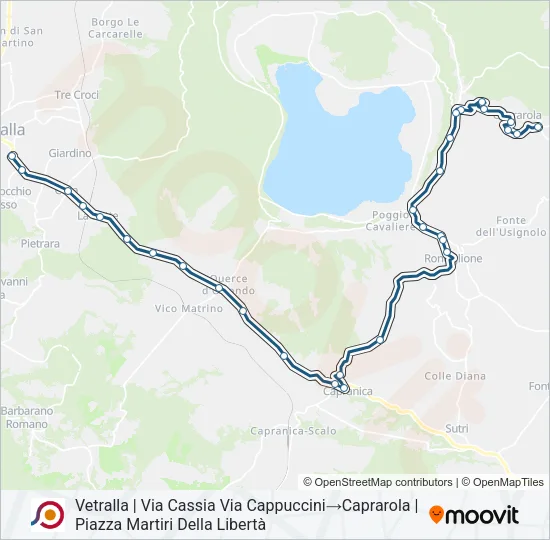 COTRAL Bus Line Map