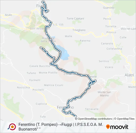 COTRAL Bus Line Map