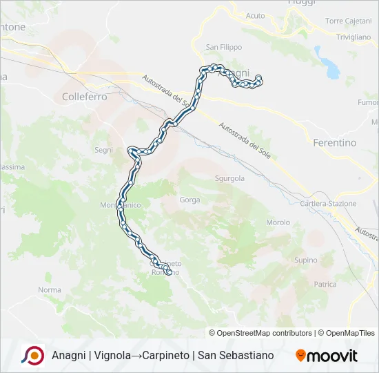 COTRAL Bus Line Map