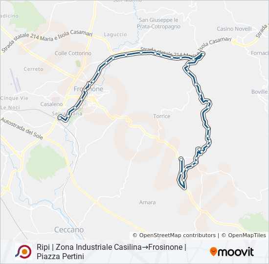 COTRAL bus Line Map