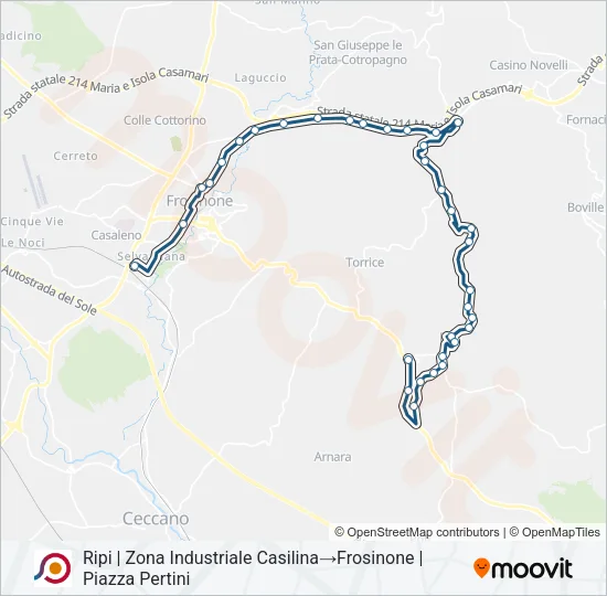 COTRAL Bus Line Map