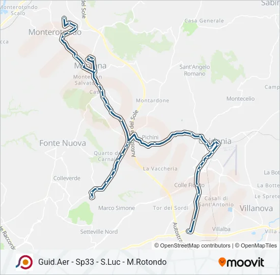COTRAL Bus Line Map