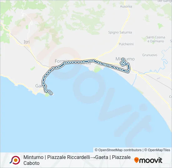 COTRAL Bus Line Map