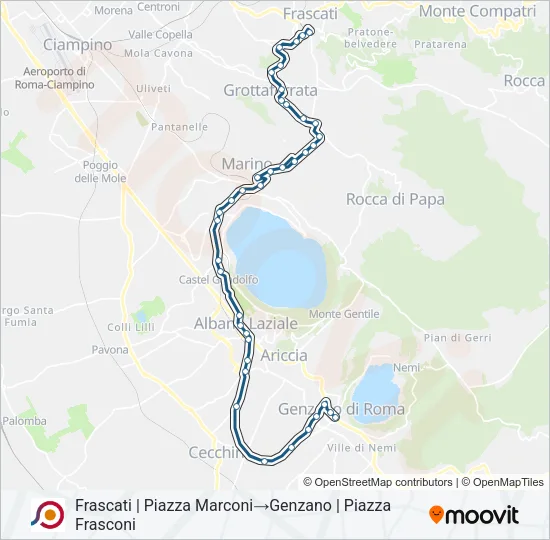 COTRAL Bus Line Map