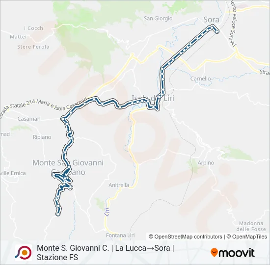 COTRAL Bus Line Map
