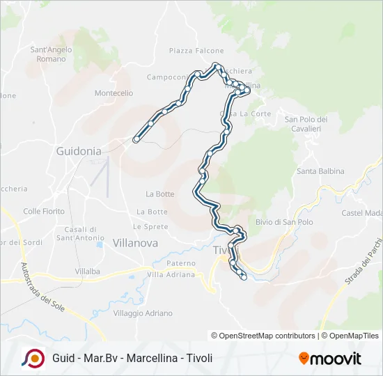 COTRAL Bus Line Map
