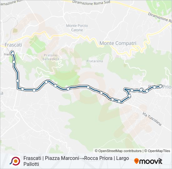 COTRAL bus Line Map