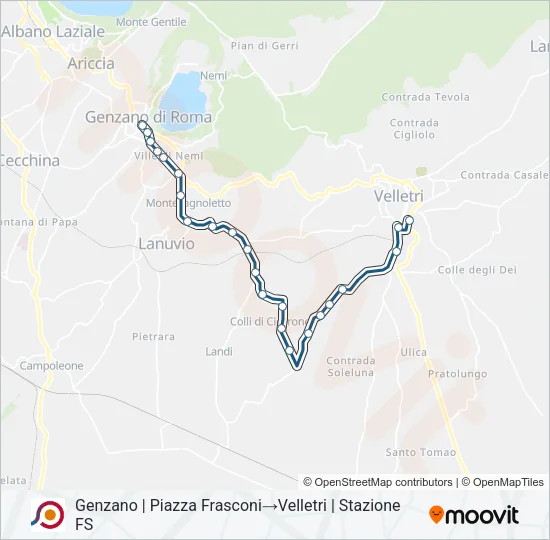 COTRAL Bus Line Map