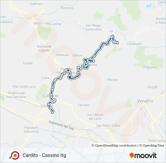 COTRAL Bus Line Map