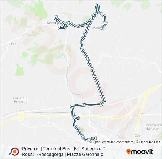 COTRAL Bus Line Map
