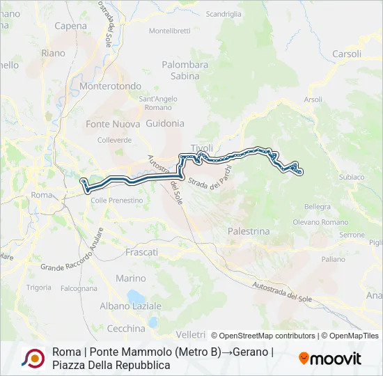 COTRAL Bus Line Map