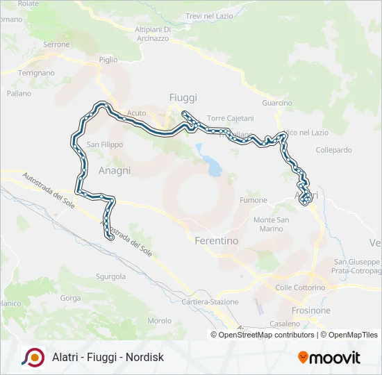 COTRAL Bus Line Map