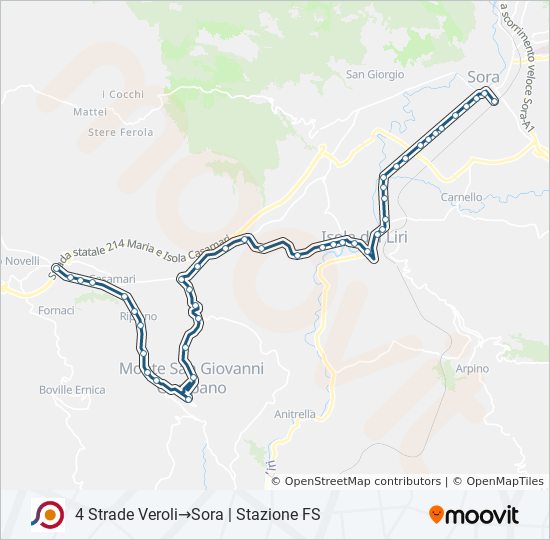 COTRAL bus Line Map