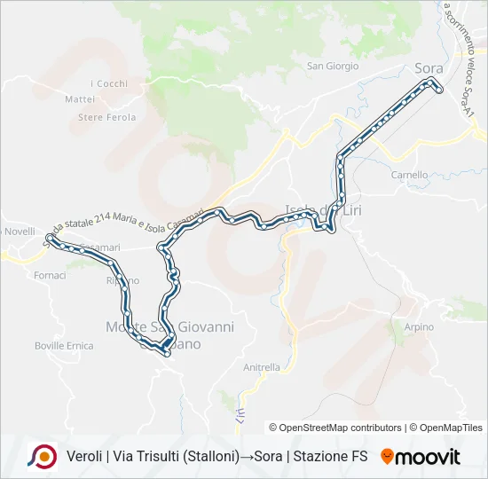 COTRAL Bus Line Map