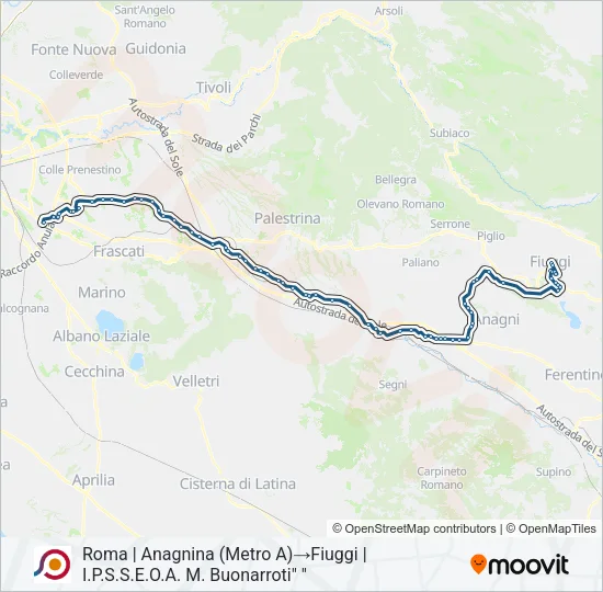 COTRAL Bus Line Map