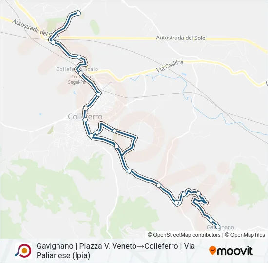 COTRAL Bus Line Map