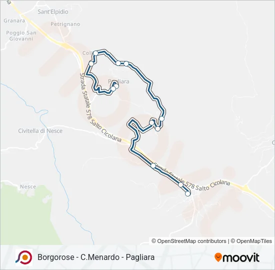 COTRAL Bus Line Map