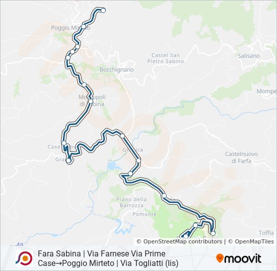 COTRAL bus Line Map