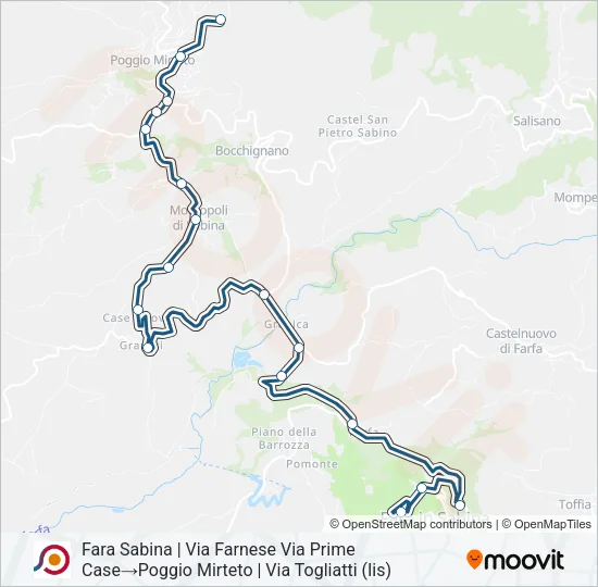 COTRAL Bus Line Map
