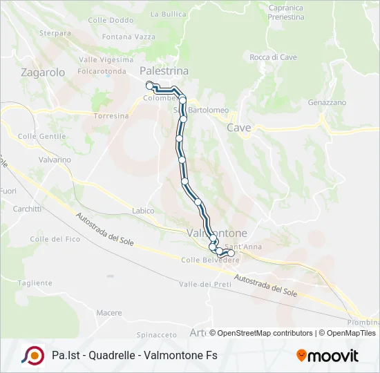 COTRAL Bus Line Map