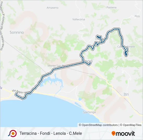 COTRAL Bus Line Map