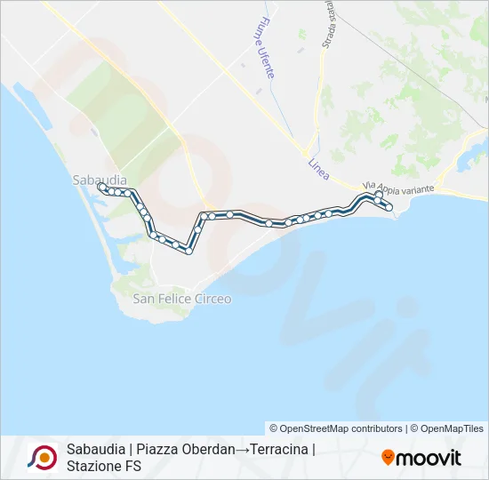 COTRAL Bus Line Map