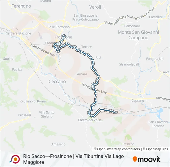 COTRAL Bus Line Map