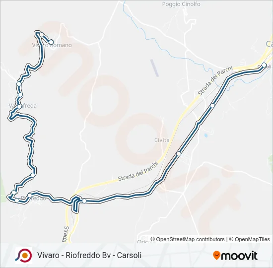 COTRAL Bus Line Map