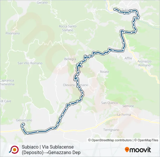 COTRAL Bus Line Map