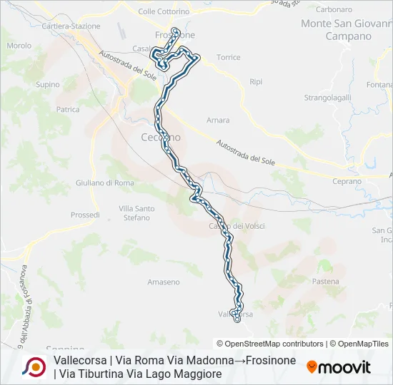 COTRAL Bus Line Map