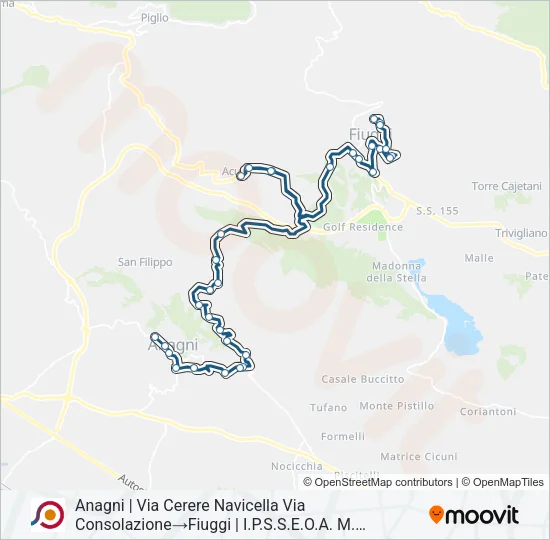 COTRAL Bus Line Map