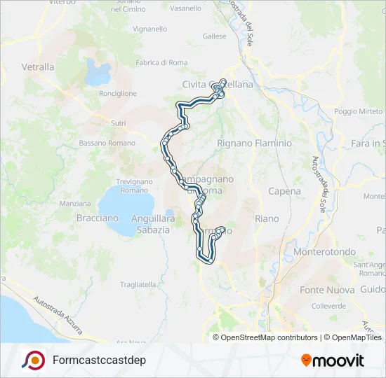 COTRAL Bus Line Map