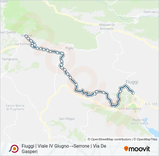 COTRAL Bus Line Map