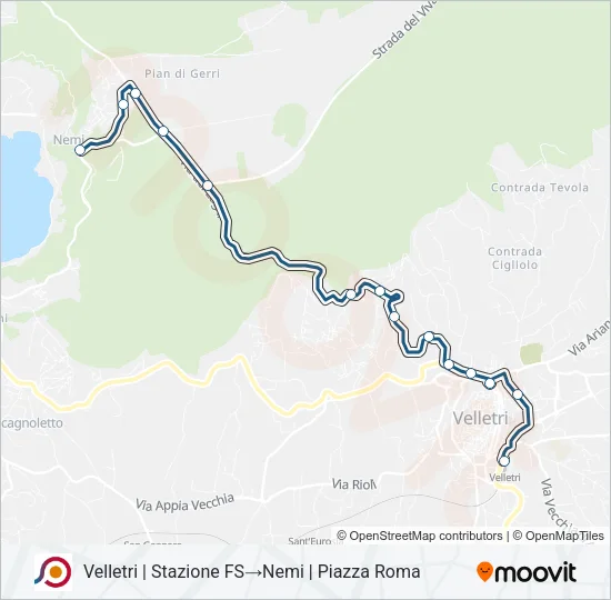 COTRAL Bus Line Map