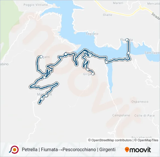 COTRAL Bus Line Map
