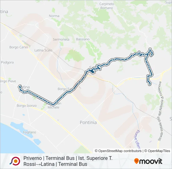 COTRAL Bus Line Map