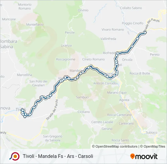 COTRAL Bus Line Map