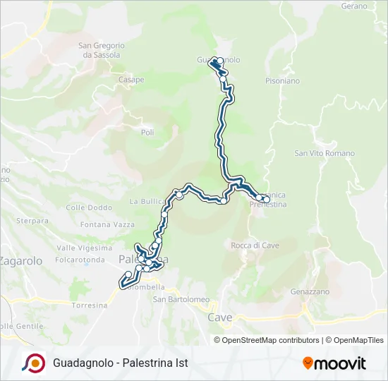 COTRAL Bus Line Map