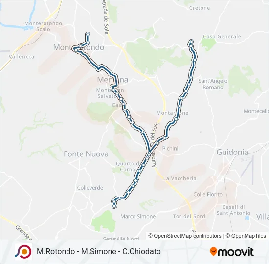 COTRAL Bus Line Map