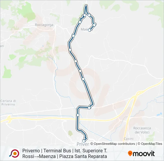 COTRAL Bus Line Map