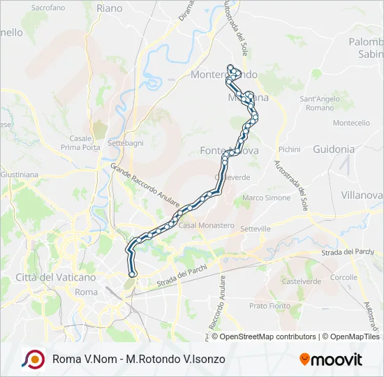 COTRAL Bus Line Map