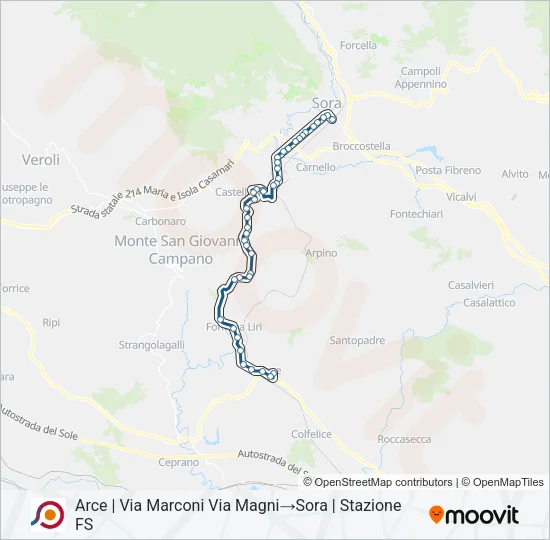 COTRAL Bus Line Map