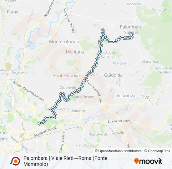 COTRAL Bus Line Map