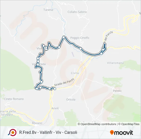 COTRAL Bus Line Map