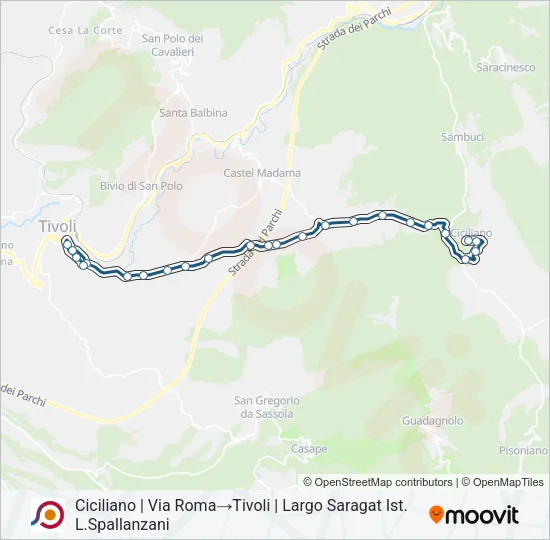 COTRAL Bus Line Map