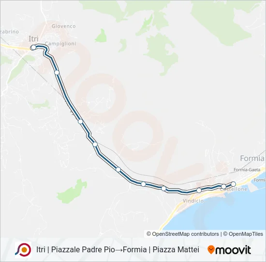 COTRAL Bus Line Map