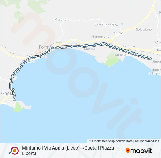 COTRAL Bus Line Map