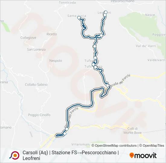 COTRAL Bus Line Map