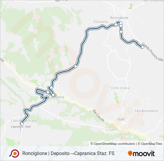 COTRAL bus Line Map