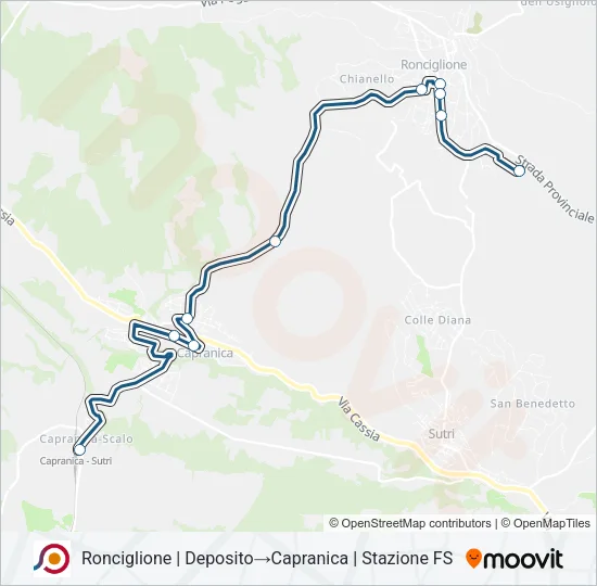 COTRAL Bus Line Map